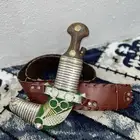 خنجر زراف صب فضه صافي و ذهب عيار 14