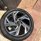 جنط النترا وكالة مع ادوات السلامه عفريتها. مفتاح عجل شنقار