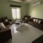 طقم كنب بني شبه جديد