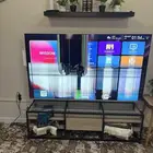 شاشه تلفزيون امبكس 75 بوصه نظام اندرويد شاشه مكسوره