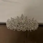 تاج عروسه و طقم فضي