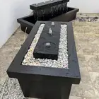 نوافير وشلالات فيبر جلاس متنقله تقدر تتكم في المقاس ولون