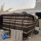 خيمة بهيكل حديدي الي يبي يشيل الخيمة وياخذ الحديد مجانا