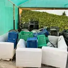 كنب وخشب ومكيف مركزي ودكت و طبليات حديد وحمصة فصفص على كهرب