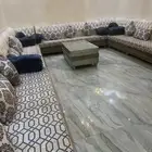 مجلس خشب شبه شديد نظيف جدا  وخشب تصميم مغربي
