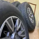 للبيع4 جنوط هايلوكس مقاس15وكاله اصلي مع كفرات تاريخ22 جدد.