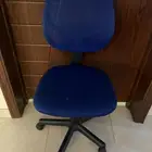 blue office chair
