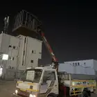 كرين مع سله لرفع العمال