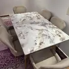 طاوله 6 كراسي رخام