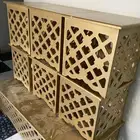 طاولة خدمة كبيره وطويله مع 6 طاولات خدمه استعمال خفيف