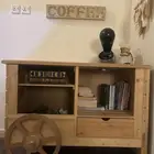 ركن كوفي مكتبي من الخشب