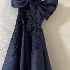 فستان كحلي أنيق