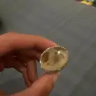 خاتم فضه عقيق يماني مصور