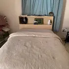 سرير يحتوي على تخزين ادراج مع فرشة ممتازه تركيه لايوجد عيوب