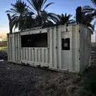 كونتينر مجهز من الداخل و معزول بسقف امريكي و اناره