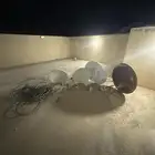 صحن دش عدد 2 كبير وعدد 2 صغير مع اسلاك