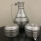 ملقمه قديمه وعلب معدن هندي ختمين