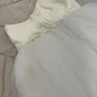 فستان ابيض كلوش جديد