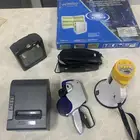 أغراض للتبديل او للبيع طبعت فواتير ودباسة كهربائية ومكبر صوت