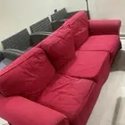 كنب ثلاثي مريح احمر