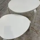 طاولة قهوه لون ابيض عدد 2