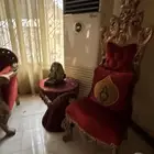 كنب فاخر جدة 10 قطع و 5 طاولات و ستارة