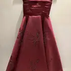 فستان عودي عنابي