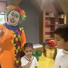 مهرجة و وشخصيات كرتونيه ورسم على الوجة