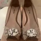 جزمة ميو ميو اصلية مستخدمة نظيف مقاس 38