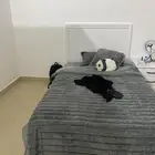 سرير نفر ونص راس خشب جديد راس ابيض تواصل للاتفاق