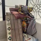 جلسة ارضية حقت بر او حدائق تحتاج غسل فقط نظيفة