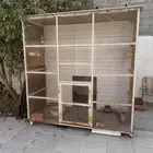 قفص كلاب كبير بمروحة وانارة داخلية