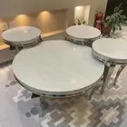 طاولة قهوة مع 3 طاولات خدمة