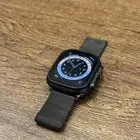 ساعة ابل الترا 2 لون اسود حزام اخضر