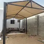 مظلة غنم وإبل تصميم هرمي