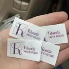 ليبل قماش للعبايات طباعة تطريز بكجات تغلفي