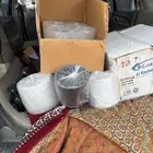 بلاستك اسود مع أغطيه للبيع عدد كرتونين
