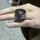 للبيع خاتم عقيق يماني ( كبدي ) صياغة الحازمي