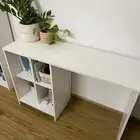 مكتب ابيض للبيع مع طابعة