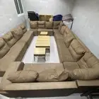 كنب حرف L مع طاوله