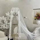 فستان زفاف روعة له ذيل طويل