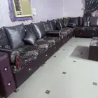 كنب مقاس 4 6 مع الستارة