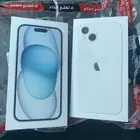 ايفون 15 ازرق وايفون 13 ابيض 128 قيقا جديده