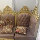 كنب ملكي 9 قطع شبه جديد