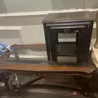 طقم طاولة مع جانبية 4 قطع للبيع