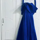 فستان نيلي لامع انيق