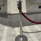 عمود حواجز تنظيم صفوف فضي