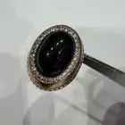 خاتم ملكي فاخر ومميز فضه عيار 925 مرصع بفصوص زركون