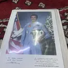 صورة أصلية موقعة بخط اليد لرائد الفضاء سلطان بن سلمان