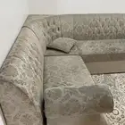 كنب مع فرشة وستاره